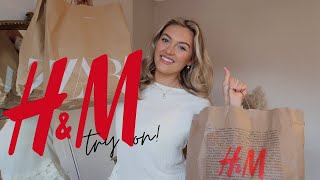 HUGE H&amp;M try on HAUL!!! *new in* SPRING//SUMMER size 12!!!! (&amp; Zara...)