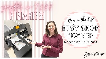 GRAPHTEC CE 7000 w/ Auto Feeding Sheet Cutter (F MARK 2) | Week in the Life of an Etsy Sticker Shop
