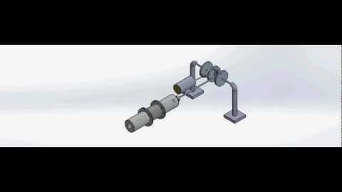 Animated gamma-type Stirling engine