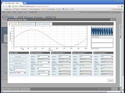 IFX MD8710 AFE Online Design Tool Demo