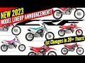 New 2023 Honda Motorcycles Released! CRF Changes Explained...