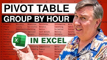 Excel - Microsoft Excel - Pivot Table Grouping by Hour - Episode 495