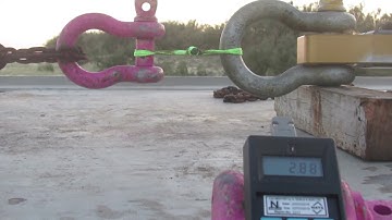 Destruction Test - My design 4mm Dyneema Soft Shackle