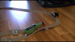 Thomas The Tank Engine - Henry Vs Freddie - Trackmaster Trains Contest To See Who Wins