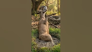 😱The Large Python Snake Suddenly Attacked the Deer#shorts #viral #shortviral #deer #snake