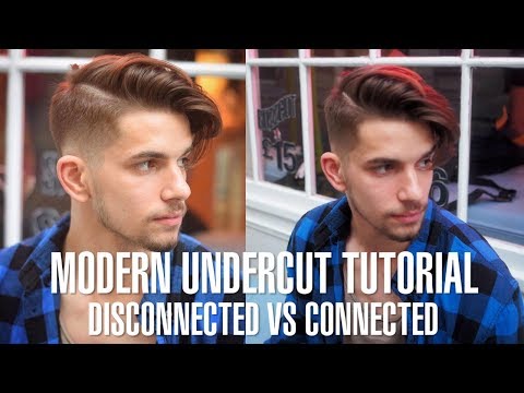 How To Modern Undercut Hair Tutorial Disconnected Vs