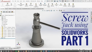 SOLID WORKS screw jack part 1 BODY