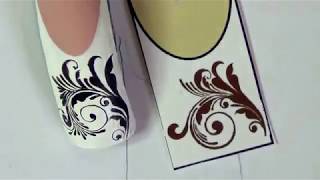 Рисуем вензеля на ногтях/роспись на ногтях/дизайн ногтей/Nail art painting Рисуем вензеля на ногтях/роспись на ногтях/дизайн ногтей/Nail art painting