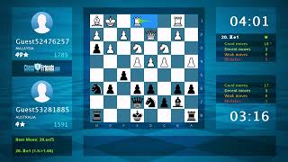 Chess Game Analysis: Guest52476257 - Guest53281885, 1-0 (By ChessFriends.com)