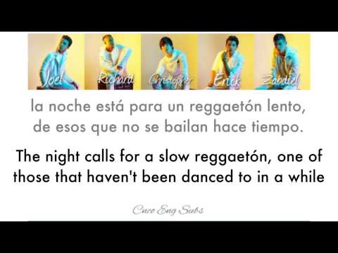 CNCO- Reggaetón Lento (English/Spanish Lyics)