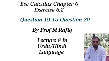 conic sections || bsc calculus chapter 6 exercise 6.2