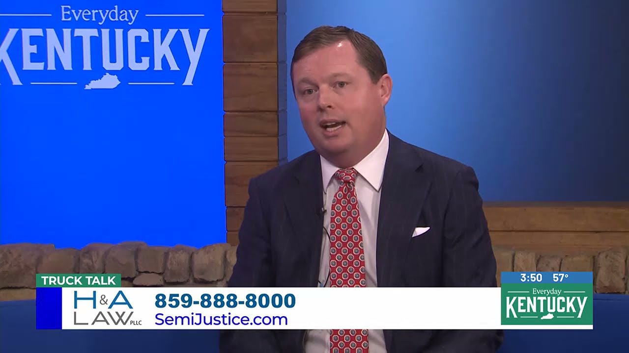 Jon hollan speaking in a truck talk episode on delivery vehicle crashes