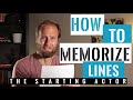 How to Memorize Lines as an Actor