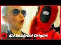 Kid Deadpool Origins Story at Sleepover Party w Wolverine, Captain America Batman comics superheroes