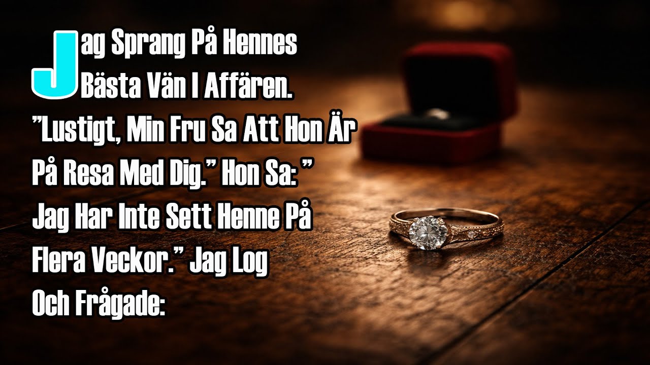 Jag Sprang På Hennes Bästa Vän I Affären. ”Lustigt, Min Fru Sa Att Hon Är På Resa Med Dig.” Hon Sa ”