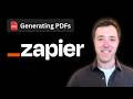 How to automatically generate PDFs in Zapier (tutorial)