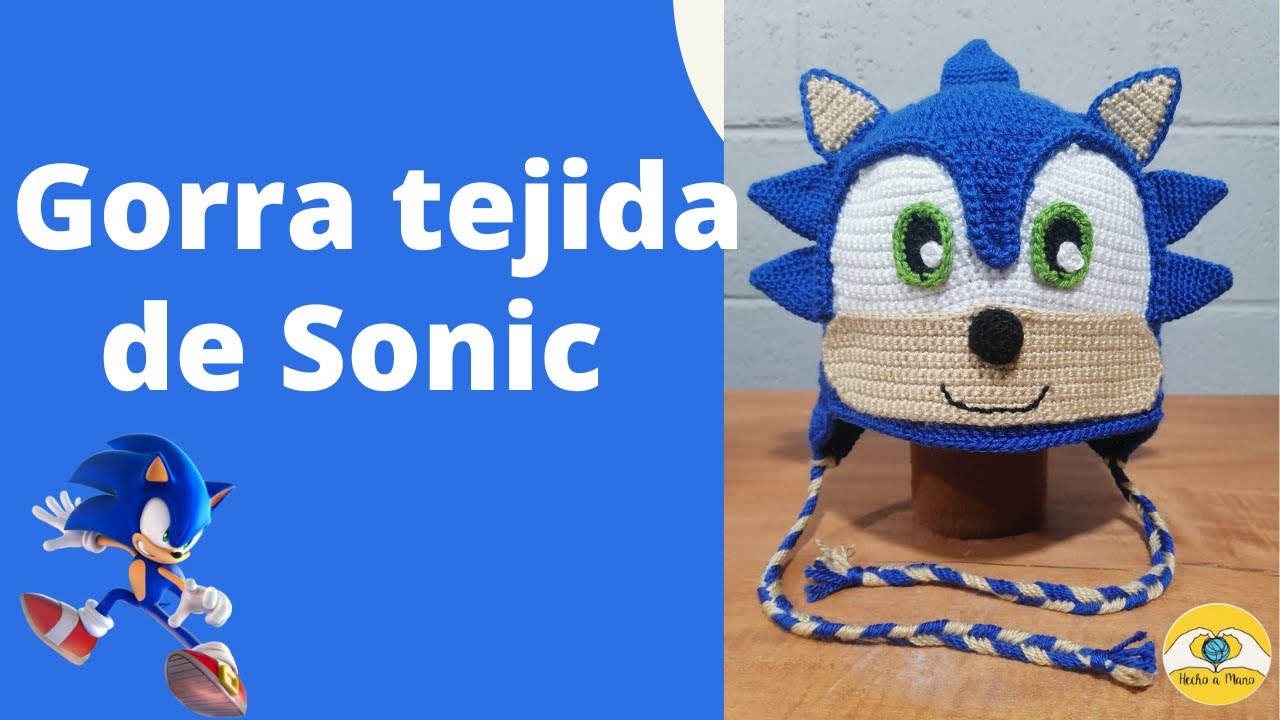 Gorra tejida de Sonic, parte I 🧶