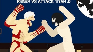 Reiner vs Attack titan| Stick Nodes Pro