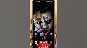 how to delete all chat on messenger in one click #mshacks #fbmessenger #shorts #facebook