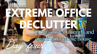 EXTREME DECLUTTER MY WHOLE HOUSE | OFFICE \u0026 HOMESCHOOL ROOM