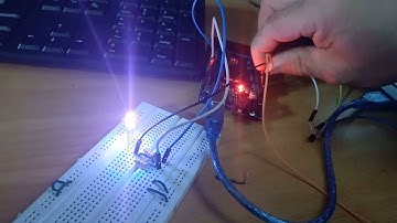 Comunicación serial sensor de temperatura  lm35 y visualización Led RGB