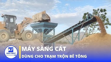 Máy sàng cát dùng cho trạm trộn bê tông