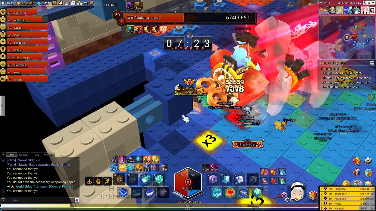 Maplestory 2 Chaos Ludibrium Clock Tower Papulatus Clear Knight POV maplestory-2-chaos-ludibrium-clock-tower-papulatus-clear-knight-pov