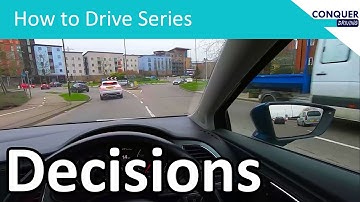Decisions at roundabouts and junctions. When should you go?