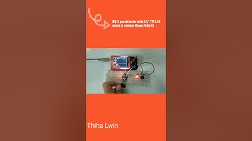 Arduino Mega 2560 R3 with MQ2 gas detector & TFT LCD shield