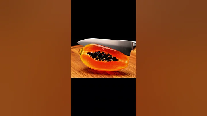 Glass Papaya Cutting🥭 | ASMR Satisfying 8K Ultra HD | Hyper Realistic ASMR