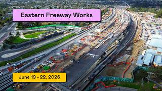 Eastern Freeway Works - June 19-22, 2026 - Tram to Burke Road
