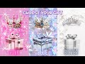 Choose your gift 3 gift box challenge pink blue silver 2 good 1 bad are you a lucky person