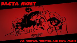 Pasta Night but Mr. Virtual, Turmoil, and Devil Mario sing it (FNF Cover)