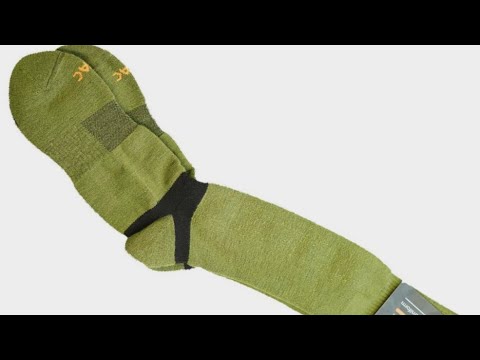 Трекінгові демісезонні шкарпетки UATAC з вовни мериноса Олива