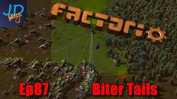 Biter Tails Ep87 | Factorio Biter Hell | Gameplay, Lets Play