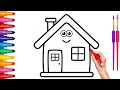 How to Draw Small House for kids / bolalar uchun Kichkina Uy rasmini chizish