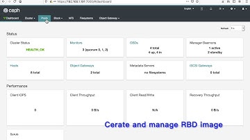 Create and Manage RBD Images with Ceph Dashboard