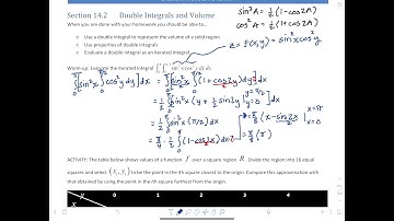 14.2: Double Integrals and Volume
