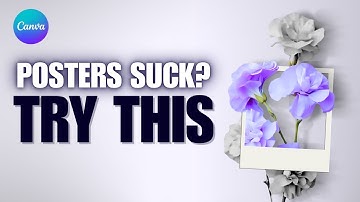 Canva Flower Shop Poster Design| Black Friday & Holiday Sales