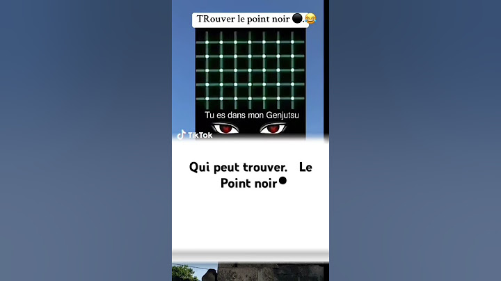 trouve le point noir