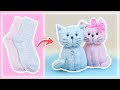 Милый Котенок из Одинокого Носка своими руками - Cute Kitten of Lone Sock - DIY NataliDoma