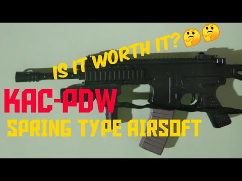 Pdw Spring KAC-PDW SPRING TYPE AIRSOFT GUN REVIEW - YouTube