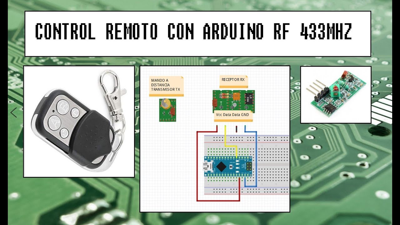 CONTROL REMOTO y ARDUINO. RF 433MHZ. MUY ÚTIL Y DIVERTIDO!!! 📡💻👨‍🎓 ...