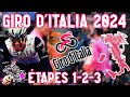 Giro ditalia 2024 sur tour de france 2023  etapes 123