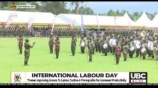 UGANDA'S MILITARY MARCH IN COMMEMORATION OF LABOUR DAY CELEBRATIONS IN FORT PORTAL