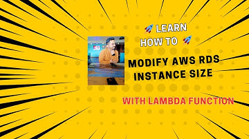 Modify the AWS RDS Instance size using  Lambda Function
