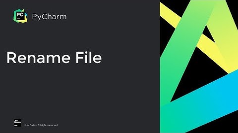 How to use refactor to rename a file and its references in PyCharm