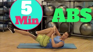 5 Min Flash Ab Workout w/ Beauty and The Fit - HASfit Abs Exercises - Abdominal Workouts