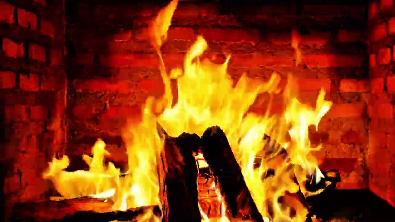 Warm Glowing Fireplace for Calm and Peaceful Sleep 🔥