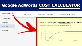 Google Ads Cost Calculator to Estimate Keyword Pricing &amp; Monthly Budget